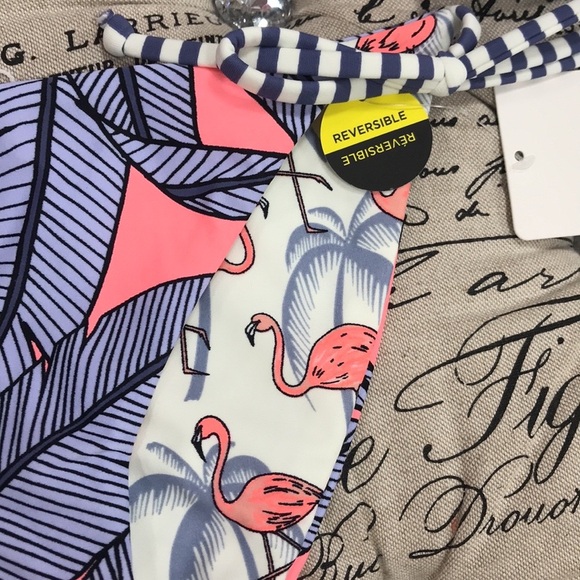 Body Glove Reversible Print Iris Tie-Side Bikini - Picture 8 of 8